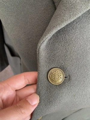 CHRISTIAN DIOR Vintage Wool Jacket Blazer in  Forest Green with Gold Buttons - Image 1 of 4