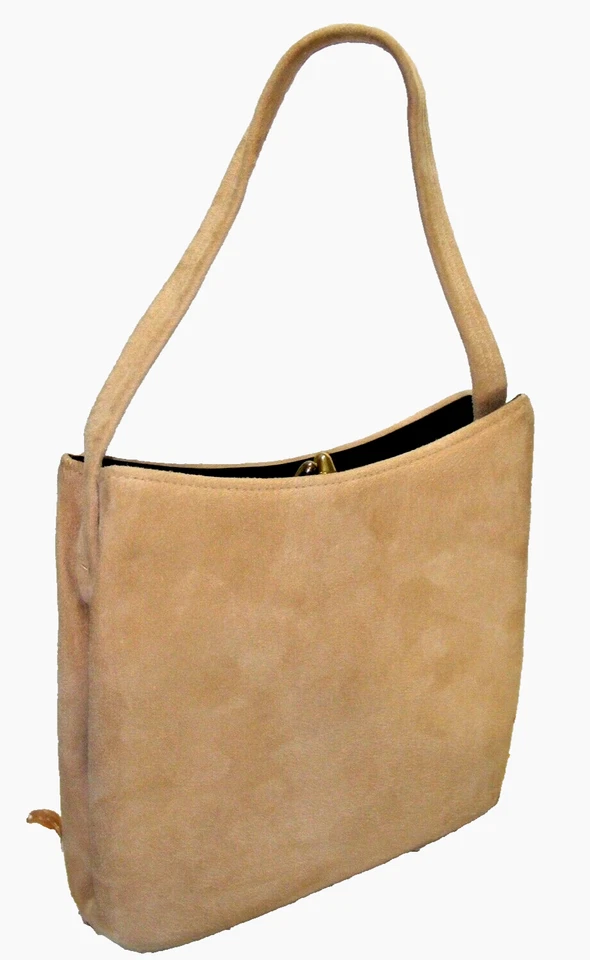 BOLSO DE GAMUZA AÑOS 40 VINTAGE BOLSO DE MANO BOLSILLO ROPA VINTAGE AÑOS 40 MODA SM Foto 1 de 4