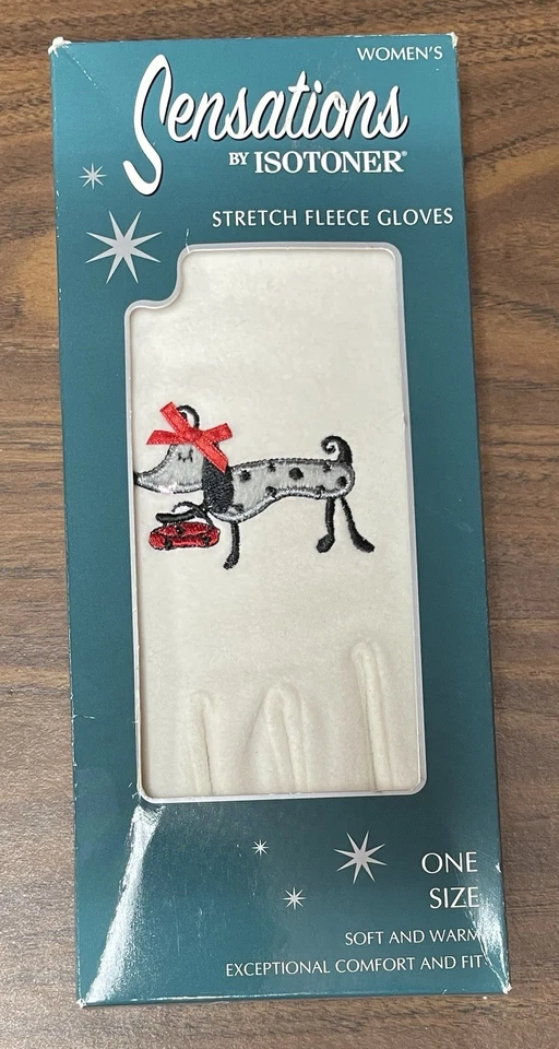 Guantes de lana elásticos Isotoner Cream Sensations 2005 para mujer talla única invierno Foto 1 de 4