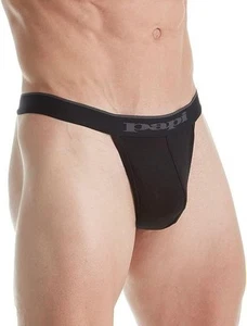 Papi Men's 3-Pack Premium Fashion Cotton Active Stretch Thong - Picture 1 of 6