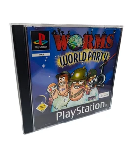 ★ WORMS WORLD PARTY ★ Buono ★ Playstation 1 PS1 PSX - Foto 1 di 3
