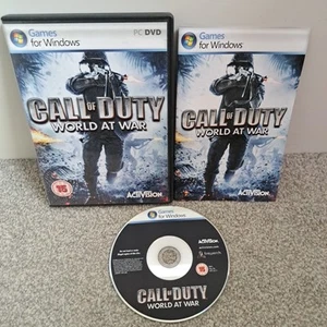 Call Of Duty World At War PC Game COD WOW Complete Manual DVD ROM Shooter VGC - Picture 1 of 6