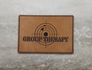Group Therapy - Shooting Patch - Iron-on Patches - Light Brown 2"x3" - Picture 1 of 2