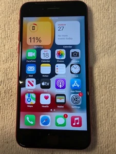 iPhone SE 3rd Gen - 64GB - Red - T-Mobile - Very Good Condition - Photo 1 sur 4