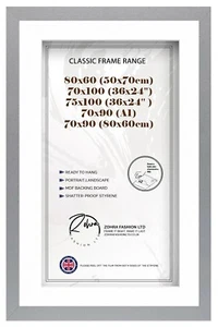 Large Poster Frames With White Matt | Various Sizes All Colors | Acrylic Front - Picture 1 of 120