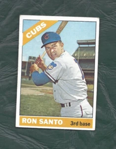 Tarjeta de béisbol 1966 Topps #290 Ron Santo Chicago Cubs EX+ HoFer - Imagen 1 de 2