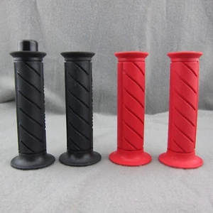 Super Bike Red & Black Rubber Handlebar Hand Grips - Picture 1 of 19