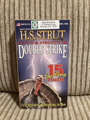 H.S. Strut Cutt’n & Strutt’n III Double Strike VHS Tape Turkey Hunting VHS Teste - Image 1 of 2