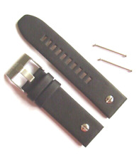 Diesel Original Spare Band Leather Wrist Band DZ7256 Watch Band Black 24 MM