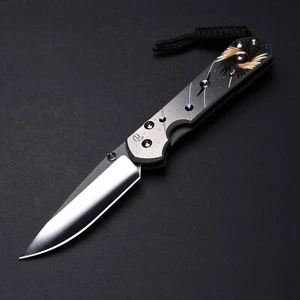 Chris Reeve Knives Small Sebenza Solar System - Pyrite Inlay / Polished Blade - Picture 1 of 13