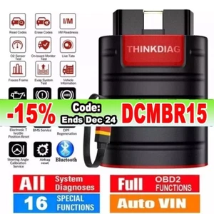 THINKCAR Thinkdiag OBD2 Scanner Car Diagnostic Tool ECU Coding All Software Free - Picture 1 of 17