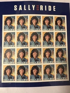 Sally Ride NASA Sheet of 20 Forever Stamps - Picture 1 of 1