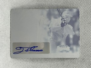 2020 Leaf Lumber Kings Jim Thome Cyan Printing Plate 1/1 Auto Autograph