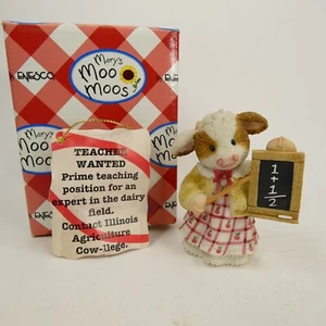 Mary’s Moo Moos "Good Moo-ing, Teacher" 461318 Cow Teacher Figur 1998 QAKLL - Bild 1 von 14
