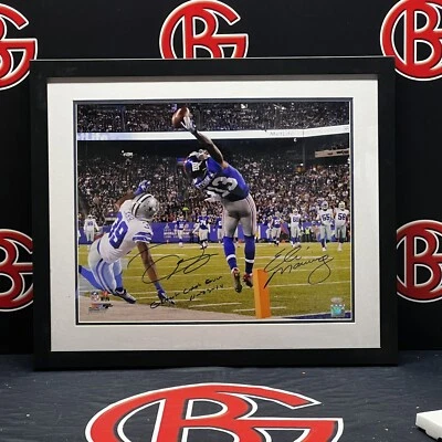 Eli Manning & Odell Beckham Jr Autographed Framed 16x20 Photo NY Giants Steiner - Image 1 of 4