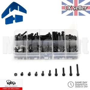 360 pièces M2 Acier 3-20 mm vis à boulons écrous Hex Allen kit douille - pour drones RC, etc. - Photo 1/4