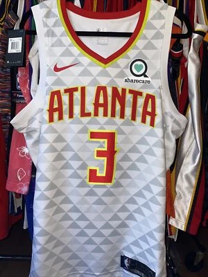 Kevin Huerter Atlanta Hawks NBA Jersey Nike Swingman Size 48 L Mens White NWOT - Imagem 1 de 4