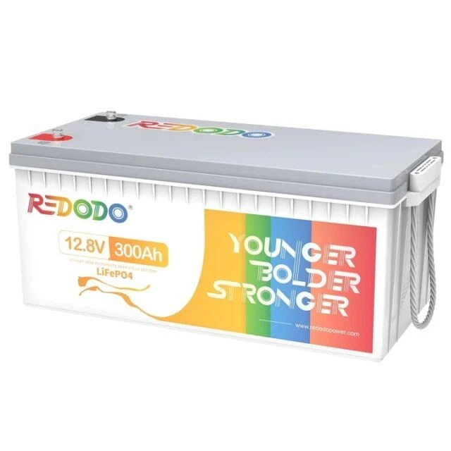 Redodo 12.8V 300Ah LiFePO4 Deep Cycle Battery For RV Solar
