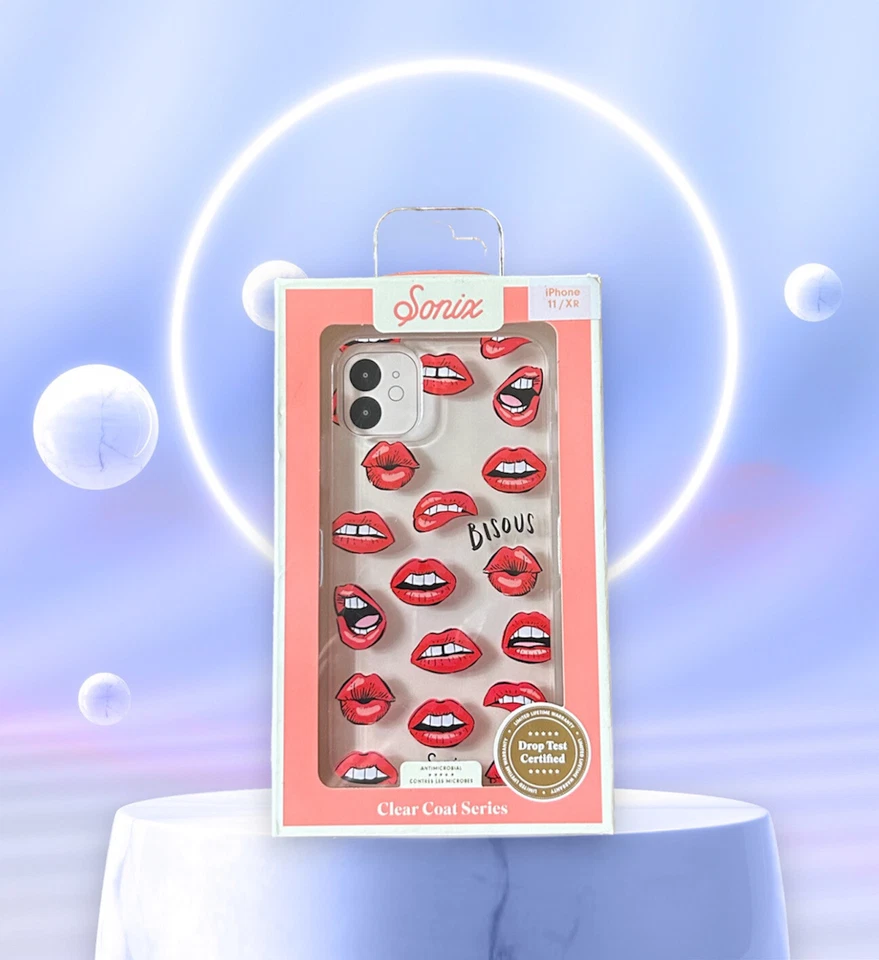 Funda/Funda Serie Abrigo Transparente Sonix para Apple iPhone 11/XR en Diseño Bisous Foto 1 de 1