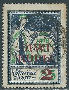 1920-21 LETTONIA USATO SOPRASTAMPATO 2 R SU 35 K - SV6-5 - Foto 1 di 1