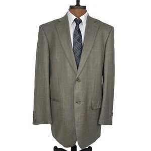 Vintage Pendleton Men's 46 LONG Plaid Blazer Jacket Wool Brown Beige - Picture 1 of 8