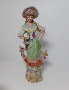 Estatuilla de dama de porcelana pintada a mano de colección hecha en el Japón ocupado Andrea S? - Imagen 1 de 12