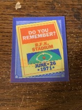 1988 Score Do You Remember R.F.K. Stadium Trivia Magic Motion #24 Of 56 L331*