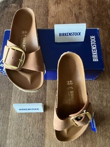 Birkenstock Madrid Big Buckle Fettleder Cognac 40 normal NEU OVP - Bild 1 von 5