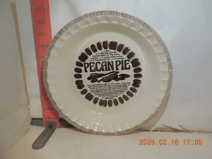 Plato para hornear receta pastel de nuez moscada Royal China de colección hecho en Sebring, OH EE. UU. - Imagen 1 de 2