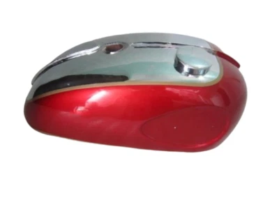 Gas Tank For Bsa A75 Mark 2  In Cherry Paint And Chrome With Cap (Fuel Tank) - Image 1 of 4