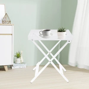 Foldable Table Acrylic Transparent Table Sofa Snack Coffee Laptop End Side Table - Picture 1 of 12