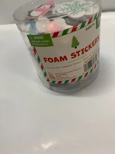 New! Craft Foam Stickers Holiday Penguins Snowflakes Snowmen Multi Color Fun - Picture 1 of 5