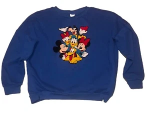 Felpa Blu Bambino Disney Topolino e Amici Ricamo �� Divertente - Foto 1 di 8