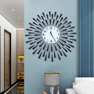 Modern 3D Large Wall Clock Art Arab Numerals Office Home Living Room Decor NEW - Picture 1 of 12