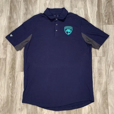 Camisa polo Levelwear Florida Panthers para hombre grande azul hockey Foto 1 de 4