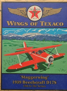 Wings Of Texaco Staggerwing 1939 Beechcraft D17S 12° della serie nuovo con scatola - Foto 1 di 3