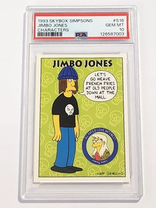 Skybox Simpsons 1993 Jimbo Jones personajes #S16 PSA 10 - Imagen 1 de 2