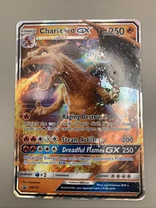 Charizard GX SM195 Pokémon Juego de Cartas Coleccionables Sol y Luna Promo Rasguños en la tarjeta - Imagen 1 de 2