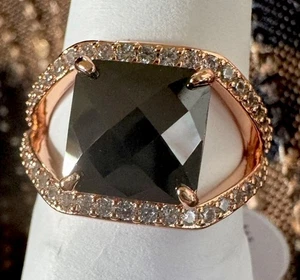 Size 9 Bomb Party Untamed Ring - RG15949 Entwined Desire On Rose Gold Plating - Picture 1 of 2