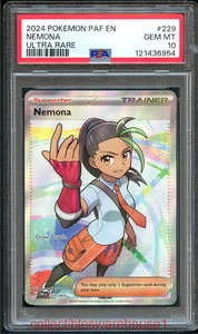 Pokemon Paldean Fates Nemona 229 PSA 10 - Imagen 1 de 2