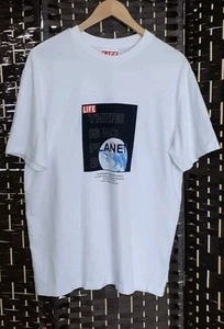 Life Magazine Topman Non c'è Pianeta B - T-shirt bianca taglia M cotone biologico - Foto 1 di 7