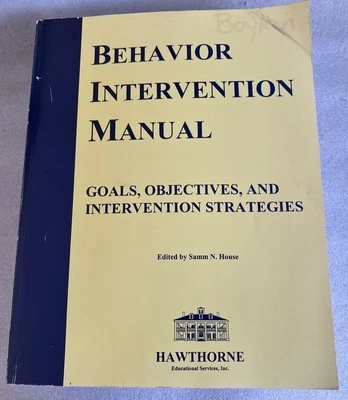 Behavior Intervention Manual Goals, Objectives & Strategies-Samm House - Image 1 of 2