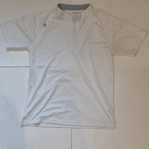Rhone Shirt Mens Small White Blade Collar Performance Golf Polo Casual Stretch - Picture 1 of 9