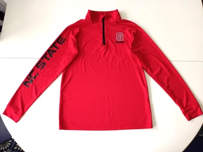 COLOSSEUM Unisex size 12-14 Red STATE WOLFPACK  1/4 ZIP Pullover - Image 1 of 4