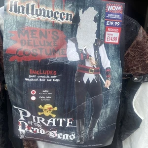 Men’s Pirate Outfit Size Large - Picture 1 of 6