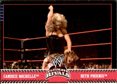 CANDICE MICHELLE VS. BETH PHOENIX 2008 Topps WWE Ultimate Rivals Card #67 READ - Image 1 of 3