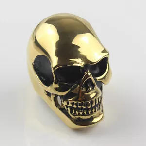 Neu Gothic Big Skull Edelstahl Ring für Herren Biker Schmuck - Bild 1 von 33