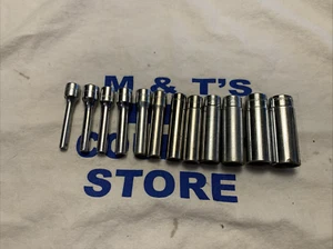 Snap-on Tools USA 1/4" Drive 12pc 6pt SAE Flank Drive® Deep Socket Set 110STMY - Picture 1 of 8