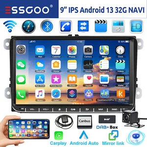 Für VW GOLF 5 6 Touran Tiguan EOS DAB+ 32G Android 13 Autoradio Carplay NAVI KAM - Bild 1 von 16