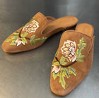 Geewawa Embroidered Slides. New From Sundance. Sz 38 (7-7.5) 39 (8-8.5) & 40 (9)